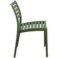 sedia in polipropilene impilabile cm 42 5 l x 49 p x 78 hdi color verde oliva 56 x 83 x 59 cm