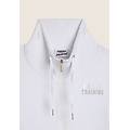 felpa full zip con collo alto e dettagli silver bianco donna medium