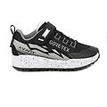 sneakers gore-tex da bambino nero e grigio con strap taglia 25