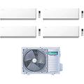 climatizzatore uni hb quadri split 7+7+7+12 con 5amw105u4rqc inverter wi-fi r-32 classe a++