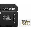 scheda di memoria micro sd con adattatore max endurance 64 gb