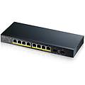switch managed 8 porte gigabit poe 70w 2xsfp design senza ventole desktop gs1900-10hp-eu0102f