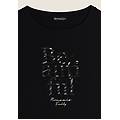 canotta con fondo svasato e grafica con borchie black zebra animalier donna extra small