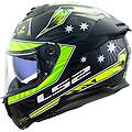 casco ff808 stream ii galdam matt nero / h-v giallo nero giallo alta visibilità l
