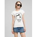 t-shirt skinny fit con stampa