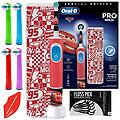 - spazzolino oral-b vitality pro d103 auta + custodia + ricambio kids color x4