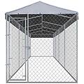- recinzione per cani da esterno con tetto 760x190x225 cm