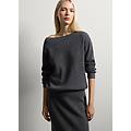 - maglione in lana e cashmere grigio regular fit donna grigio scuro taglia xs