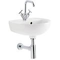 lavamani 40 colibrì 40 cm monoforo sospeso bianco lucido (500. 911. 00. 1)