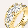 anello fascia golden lover oro bicolore collezione golden lover misura 57 bicolore