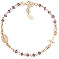 bracciale con charms fissi donna argento 925 gioiello rosari brorl3