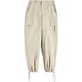 pantaloni cargo in canvas tinto capo
