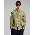 camicia in popeline di cotone floreale