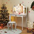 set da trucco per bambini con specchio illuminato set da trucco con tavolo e sedia con specchio
