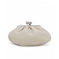 borsa in pelle morbida cubico latte