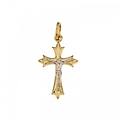 croce da uomo in oro giallo e bianco 803321731518