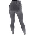 jeggings wr. up 7/8 curvy con gamba superskinny vita alta gray jeans-yellow seams donna extra large