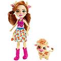 - fxm77 enchantimals bambola con cucciolo serie 2 cailey con mucca