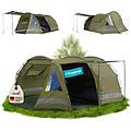 tenda campeggio familiare kambo 4 persone outdoor 1x cabine tunnel