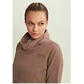 felpa da donna con fondo e collo alto in velluto fossil donna medium