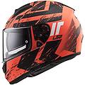 casco moto integrale ff397 vector hunter nero arancio op taglia xl