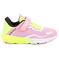 sneakers da bambina rosa con strap taglia 24