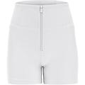 shorts push up wr. up skinny vita alta in jersey drill bianco donna extra small