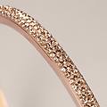 bangle aura acciaio rosa cristallo collezione aura rosa