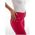 leggings n. o. w. superskinny vita media in tessuto tecnico bright rose donna small