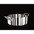 pentole casseruola bassa alu-inox 1907 per induzione con due maniglie diam. 28cm