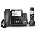 Panasonic Cordless Duo 2in1 Black Kx Tgf320exm