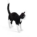 lampada led da tavolo jobby the cat nero-bianco
