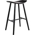 sgabello da bar design nero 72 cm demory