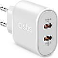 SBS caricabatterie power delivery 20w bianco