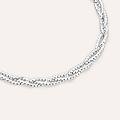 bracciale catena silver collection argento rodiato collezione silver collection bianco