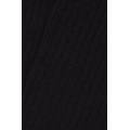 calze lunghe cotone soft a coste uomo nero taglia 40-41