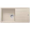 lavello integrato 1 vasca con gocciolatoio laterale destro o sinistro boston l 97 x l 50 cm beige