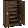 - scarpiera rovere marrone 60x35x92 cm in legno multistrato