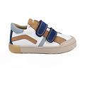 sneakers da bambino bianco e beige con strap taglia 24