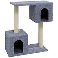 - albero per gatti con tiragraffi in sisal grigio chiaro 60 cm