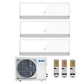 climatizzatore condizionatore inverter trial split halo bianco 9000+9000+9000 con lsgt60-3m r-32