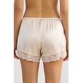pantaloncino in seta con pizzo donna naturale taglia xl