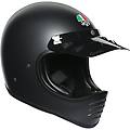 Agv Casco Moto Integrale Custom Legend X101 Mono Nero Opaco Taglia Xs