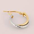 orecchini a cerchio toujours oro bicolore collezione toujours bicolore