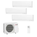 plus condizionatore trialsplit 9000+ 9000+18000 btu wi-fi codice prod msz-ay25(2)50vgkp mxz-3f54vf4