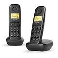Siemens Gigaset A170 Duo Cordless Dect Aggiuntivo Colore Nero