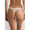 perizoma con fianchetto in pizzo pretty flowers donna naturale taglia 4