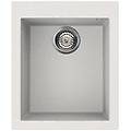 - quadra 100 lavello da incasso 1 vasca dimensioni 41 x 50 cm colore bianco titano