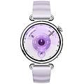 watch gt6 cassa 41mm in acciaio inossidabile e cinturino viola. compatibile con ios e android. fino