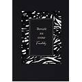 t-shirt regular fit con grafica e borchie dorate black zebra animalier donna small
